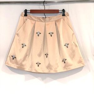 Sateen Mini Skirt